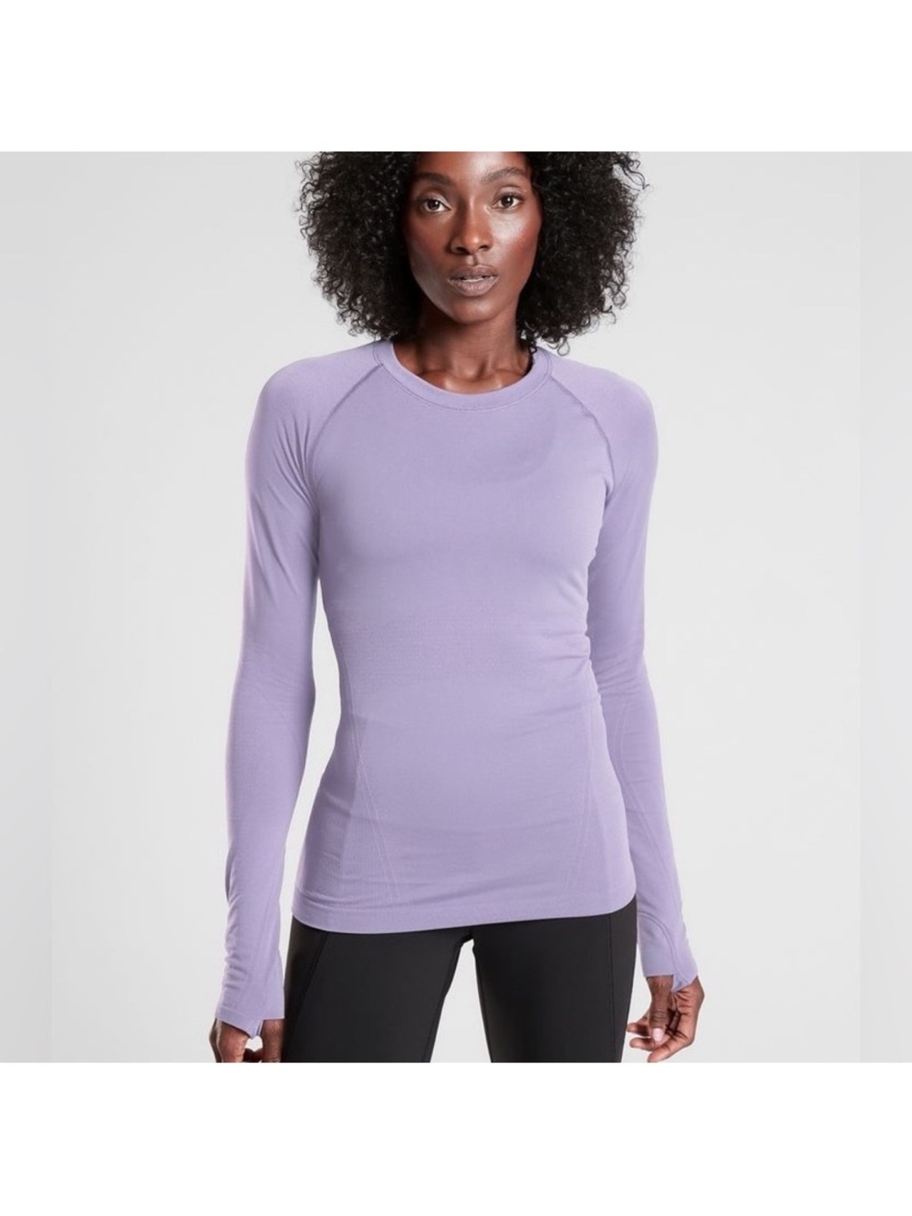 Athleta Momentum Long Sleeve Purple Athletic Top Size Small - Picture 1 of 6